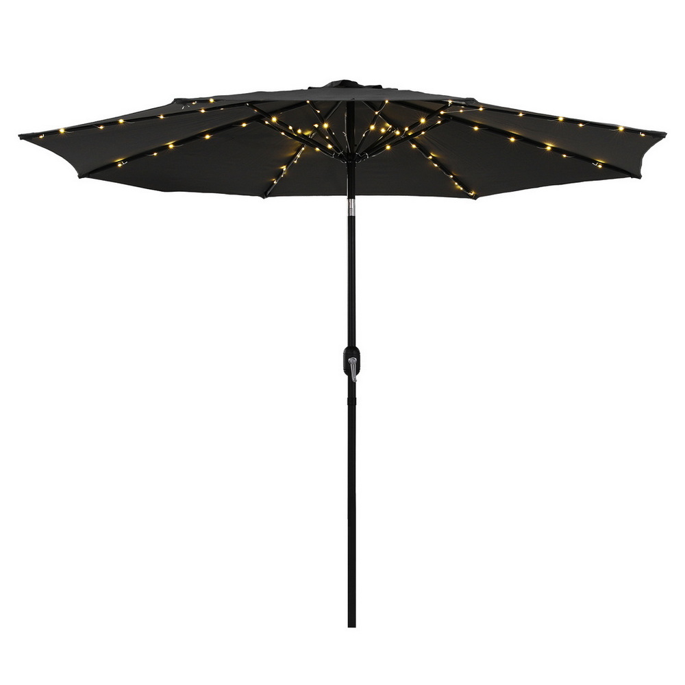 Instahut Outdoor Umbrella 2.9m with String Light - Image 2
