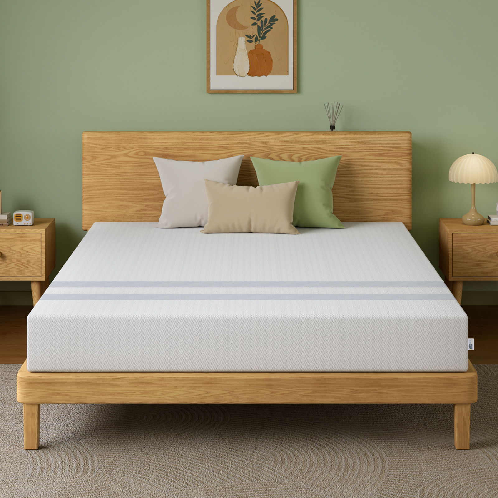20cm King Reversible Gel Memory Foam Mattress
