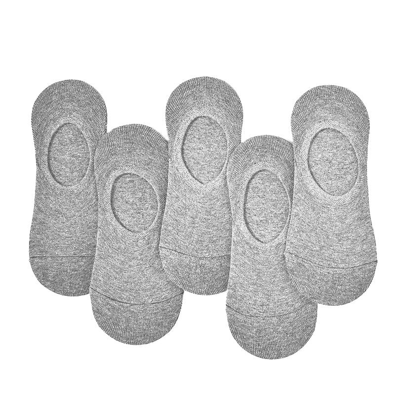5 Pairs Grey Fashion Formal Socks Office Sports Long, Classic Fashion - Free Shipping