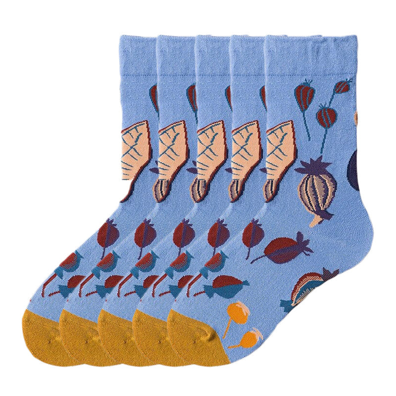 Guava Abstract Art Socks Combed Cotton Novelty Christmas Gift - Free Shipping