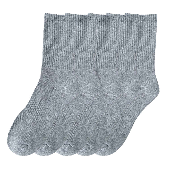 High-Quality Office Sports Long Socks Solid Grey, Seasonal Gift Idea - Free Shipping