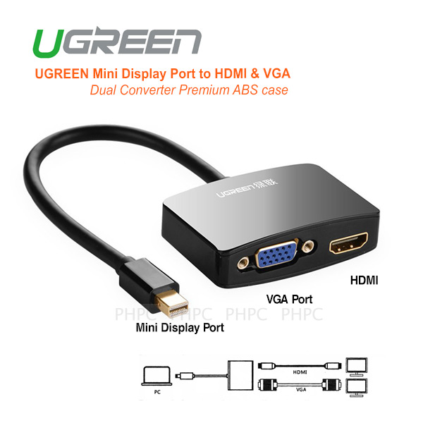 UGreen 4K Mini DisplayPort to HDMI/VGA Adapter
