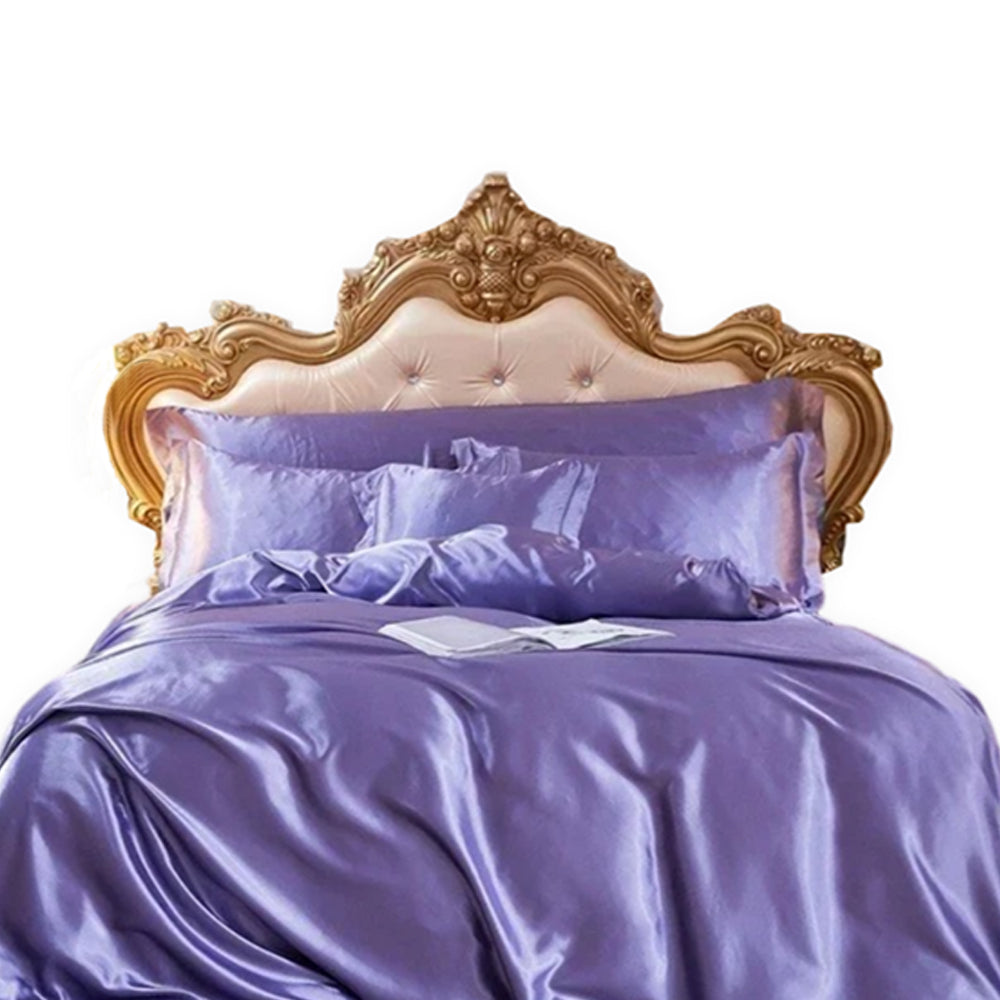 AU EU King Size Light Purple Duvet Cover 3-Piece Set, Peaceful Sleep