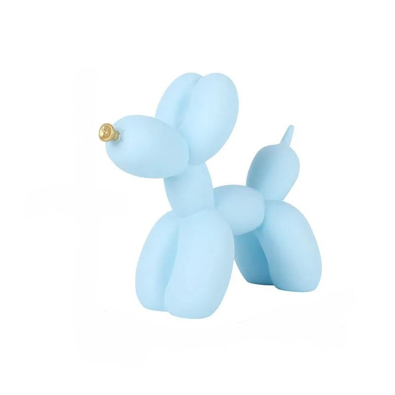 Resin Nordic Light Blue Balloon Dog for Office Decor and Gifts