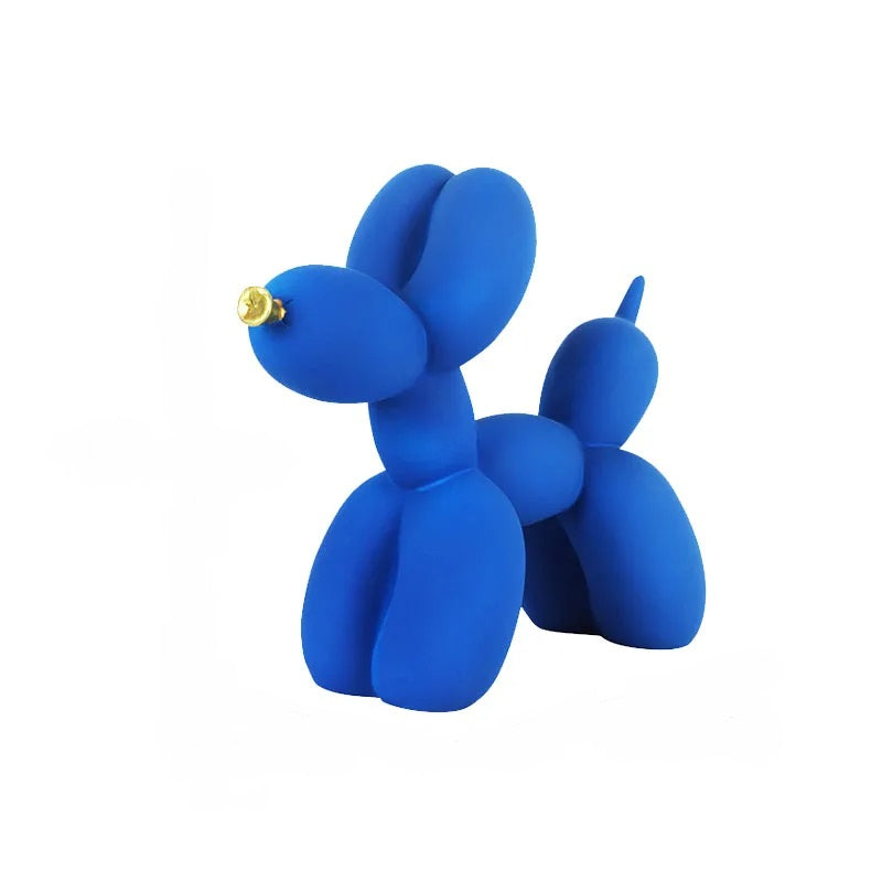 Resin Blue Nordic Balloon Dog Statue for Interior Decor and Gifts