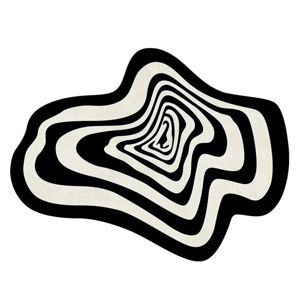 Black Striped Rug 80x120cm, Perfect Blend of Comfort and Style