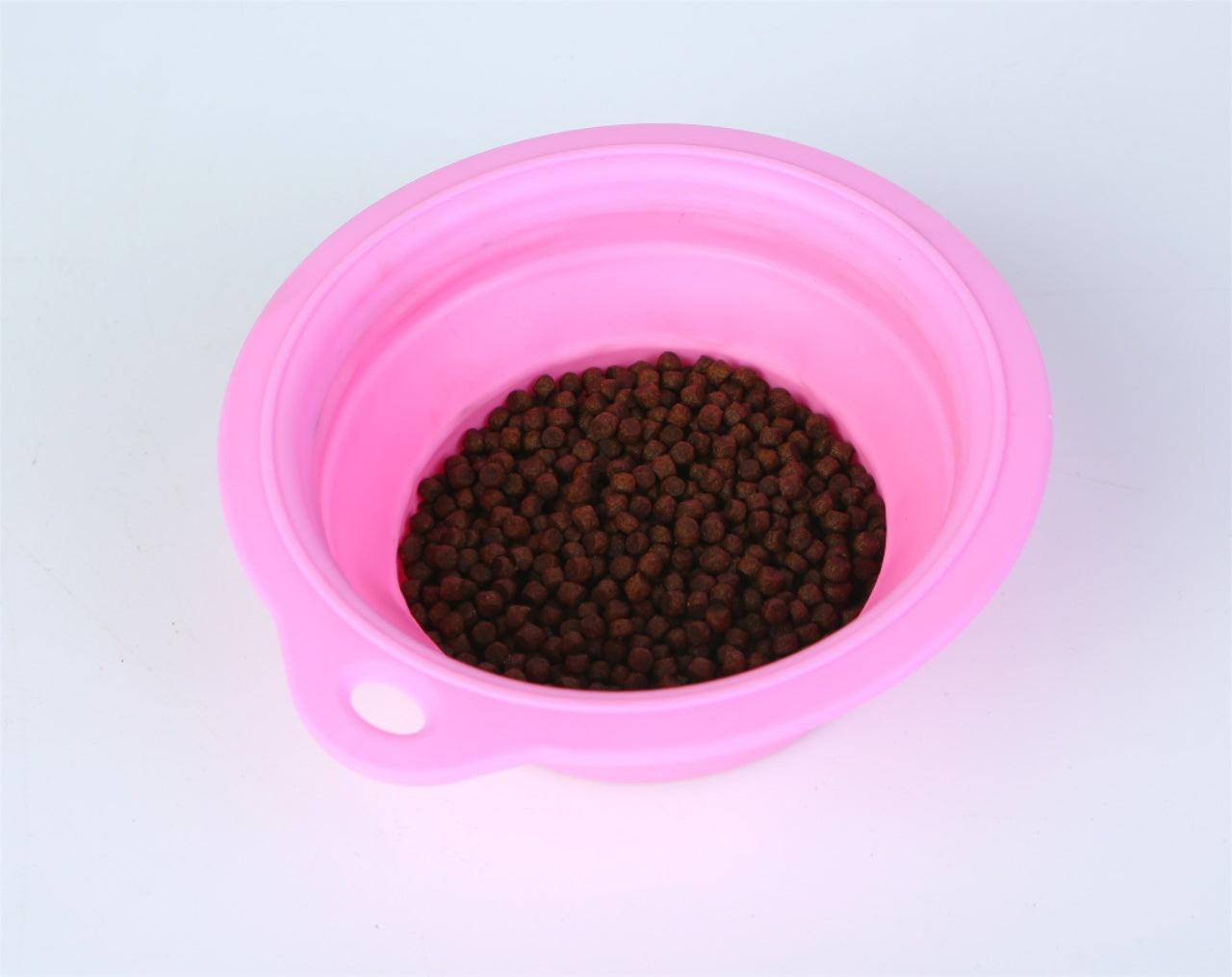 Blue Folding Dog Bowl, Portable, Lightweight Travel Essential - Free Shipping - Image 4
