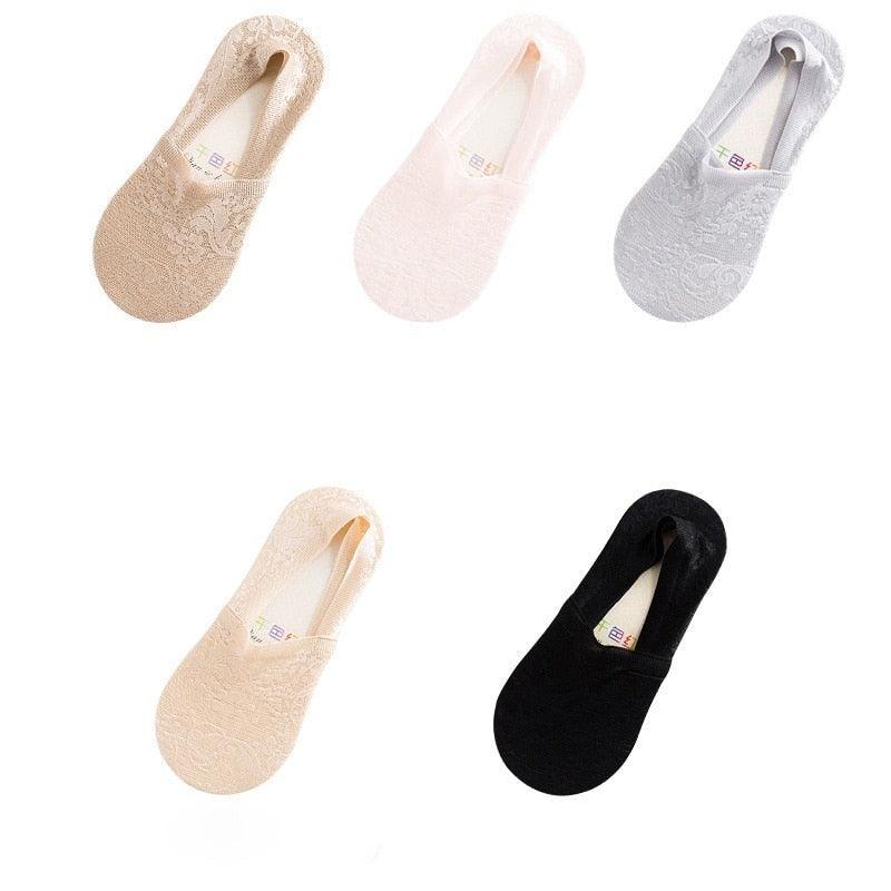 Lace Flower Style Breathable Antiskid Ankle Socks Women Multi-Colour - Free Shipping