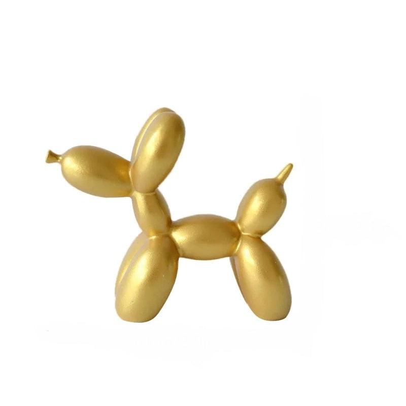 Small Resin Gold Colour Nordic Balloon Dog Home and Office Decor