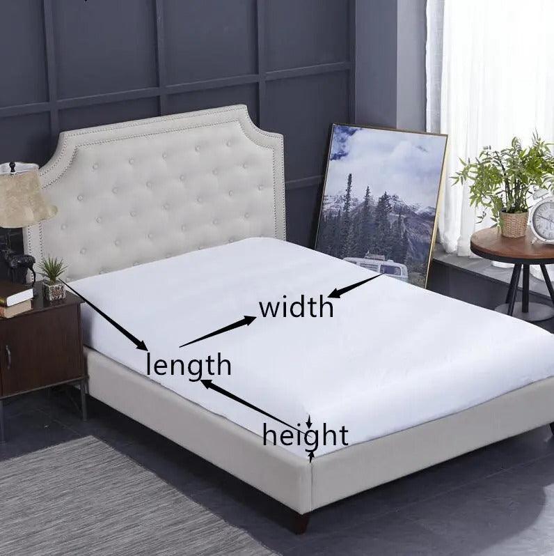 Yellow and Light Grey Ultra Soft Luxury Egyptian Cotton Queen Size 6-Piece Bed Set - Image 5