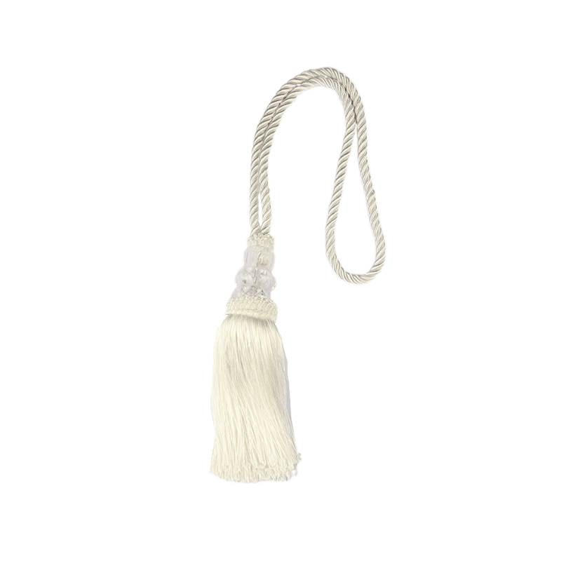 White Tassel Braid Curtain Ropes Holder Tiebacks Room Accessories Hanging Rope Decoration
