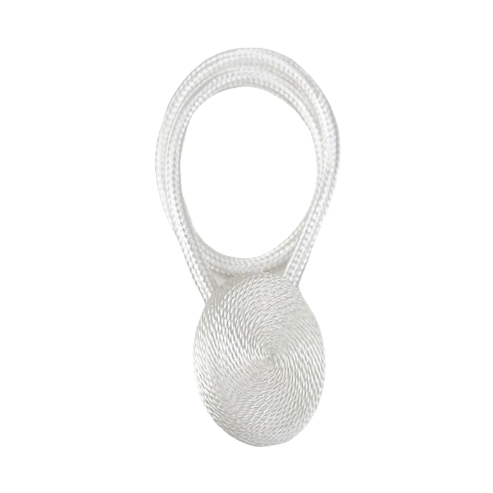 White Magnetic Curtain Tieback Decorative Curtains Buckle Rope Strap Magnet Cilp