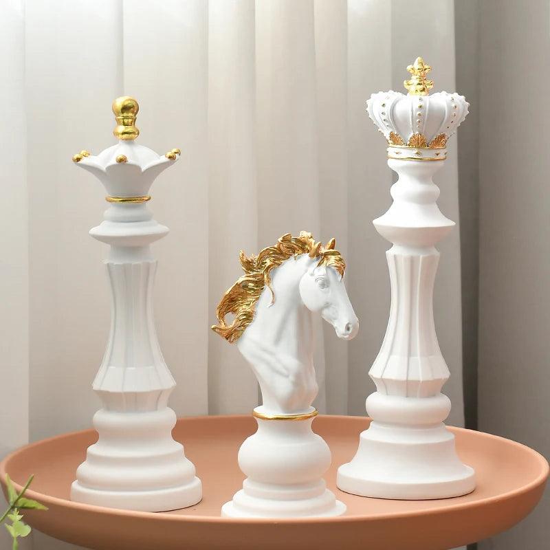 Resin Chess Piece, White Knight Home and Office Tabletop Decor - Image 2