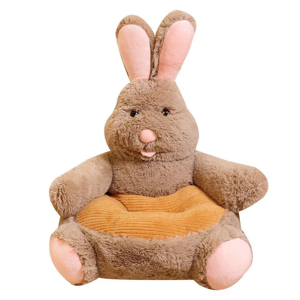 Rabbit Skin Sofa Cover, No Filling Animal Shape Seat Cushion, Room Decor for Kids