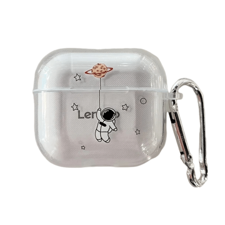 Floating Astronaut Planet Earphone Case for Lenovo XT95 Pro TWS - Protective Charging Box