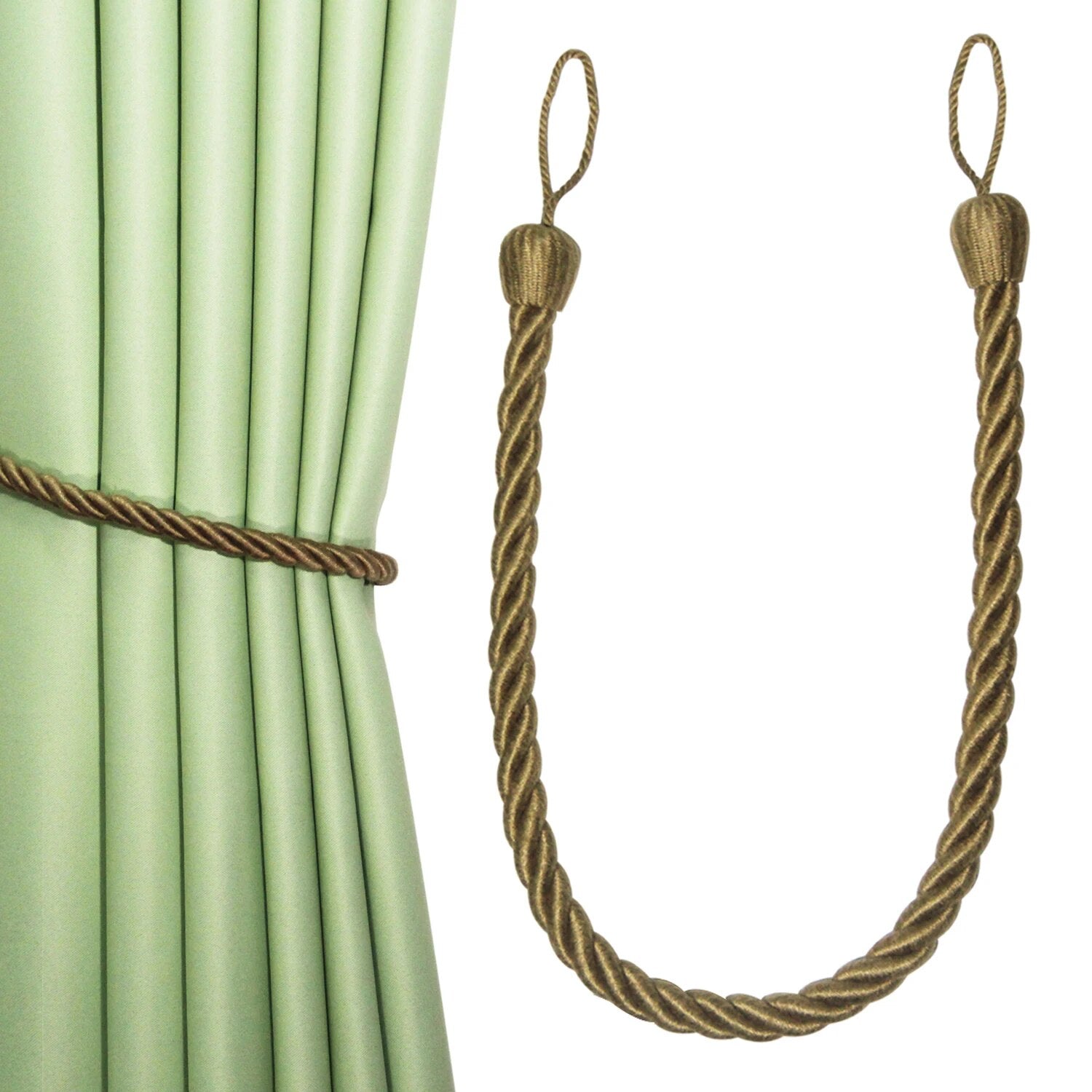 Flaxen Braid Curtain Ropes Holder Tiebacks Room Accessories Hanging Rope Decoration