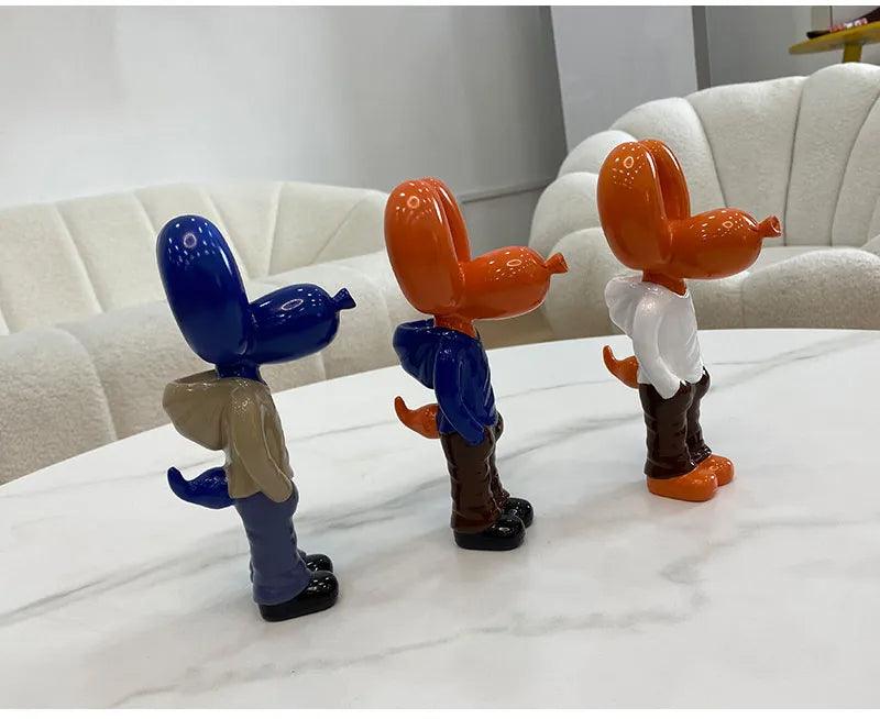 Red Balloon Dog Statue, Desktop Decorative Masterpiece - Image 7