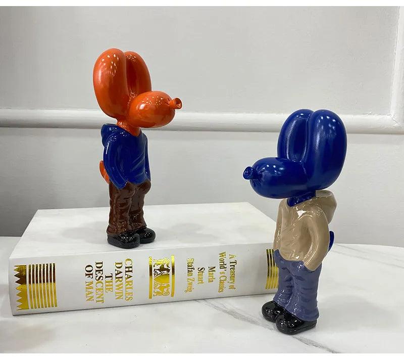 Red Balloon Dog Statue, Desktop Decorative Masterpiece - Image 6
