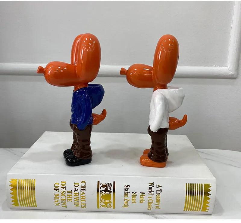 Red Balloon Dog Statue, Desktop Decorative Masterpiece - Image 5