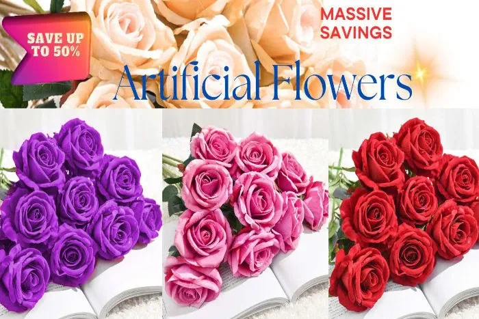 Artificial Flowers Poster