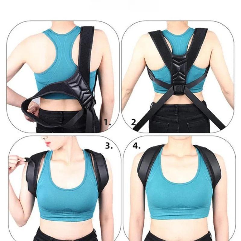 Adjustable Corrector Belt, Black Colour Back Posture, Neck and Shoulder Support - Image 6