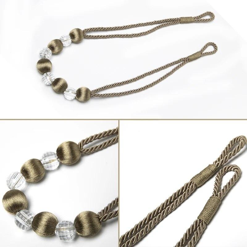 Gold Bead Curtain Tieback Rope for Home Accessories - Image 4