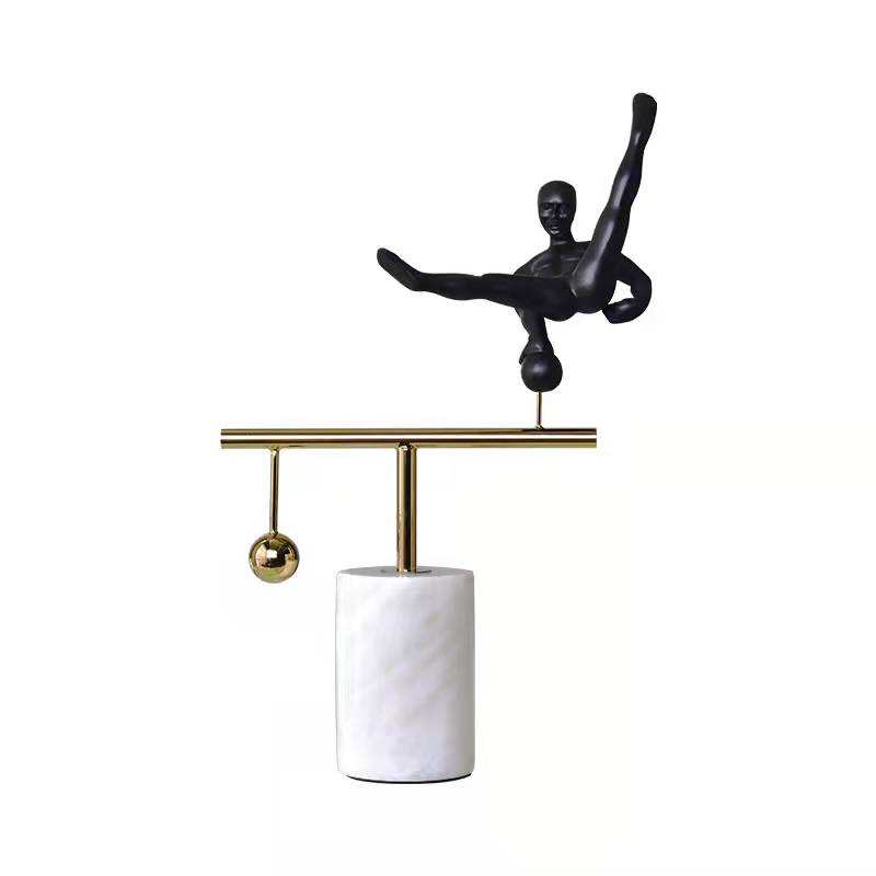 Abstract Human Sculpture Tabletop Decor Modern Art Display 40cm