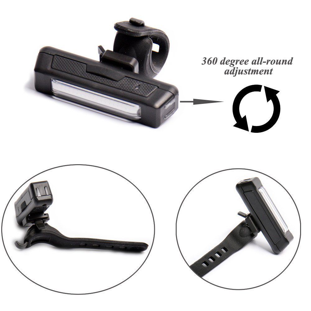 USB Rechargeable LED Bike Light Set